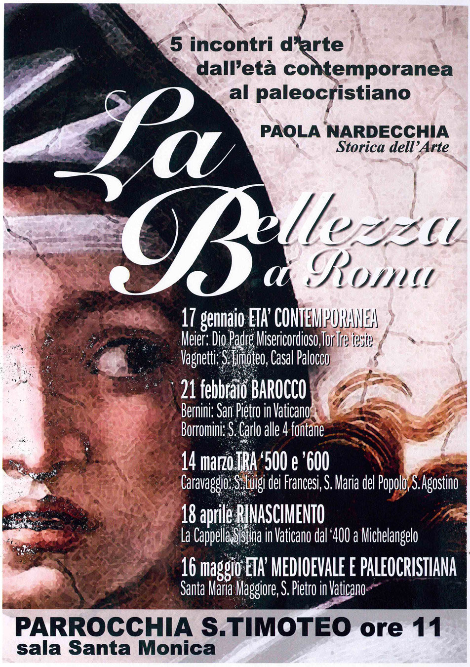 La Bellezza a Roma. 5 incontri d'Arte Parrocchia San Timoteo 2026