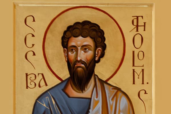 Particolare Icona San Bartolomeo Chiesa di San Timoteo Casal Palocco Roma