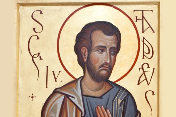 Particolare Icona San Giuda Taddeo Chiesa di San Timoteo Casal Palocco Roma