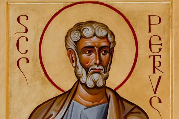 Particolare Icona San Pietro Chiesa di San Timoteo Casal Palocco Roma