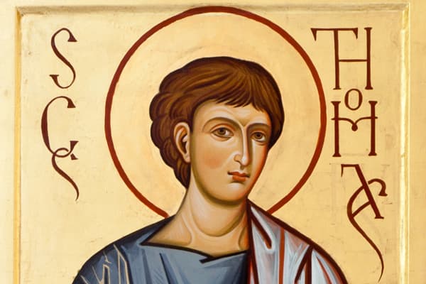 Particolare Icona San Tommaso Chiesa di San Timoteo Casal Palocco Roma