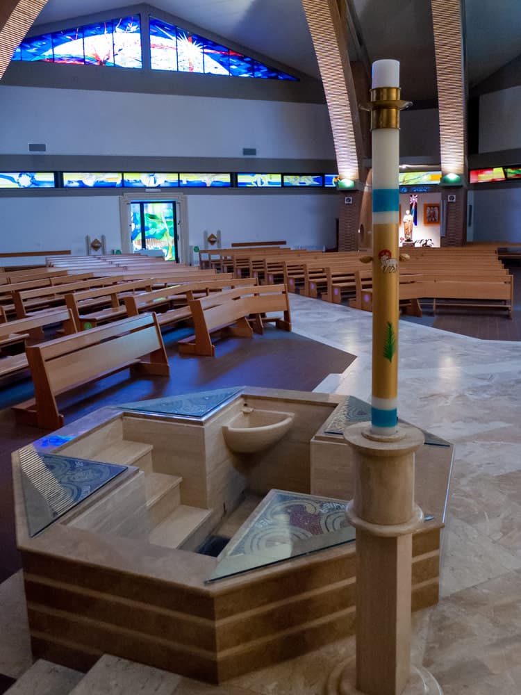 Vasca Battesimale Chiesa di San Timoteo a Roma Casal Palocco